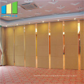 Movable Folding Wooden Sound Proof Fireproof Operable Partition Wall Decoration For Banquet Hall